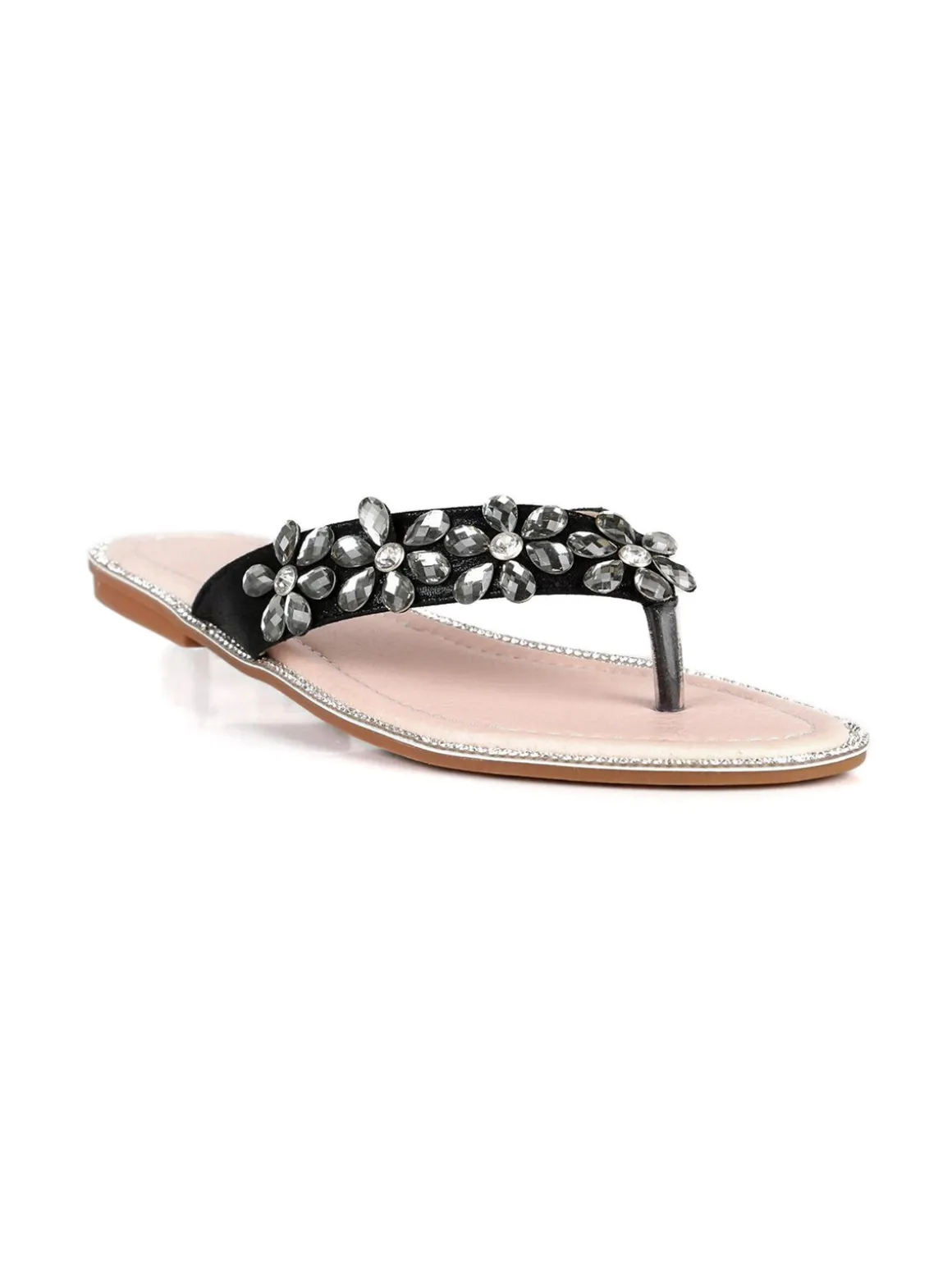Braccialini Ciabatte infradito con strass