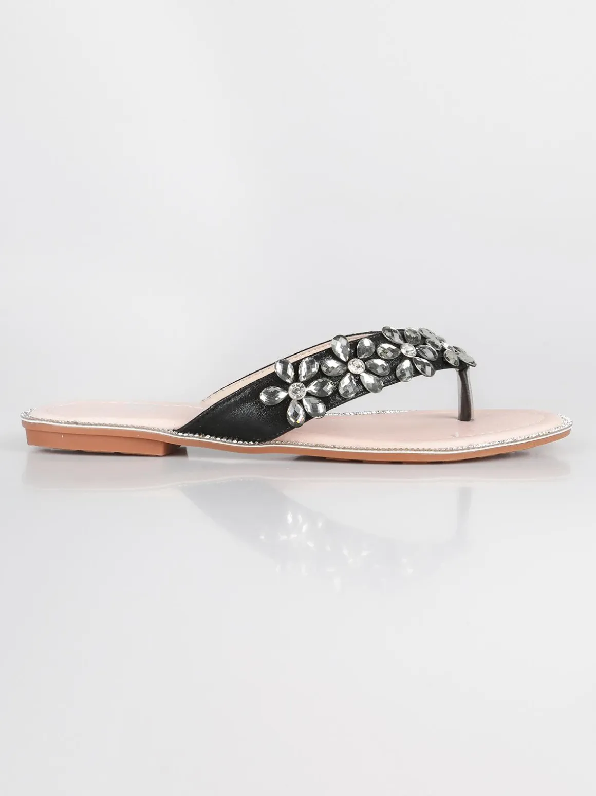 Braccialini Ciabatte infradito con strass