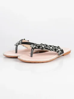 Braccialini Ciabatte infradito con strass