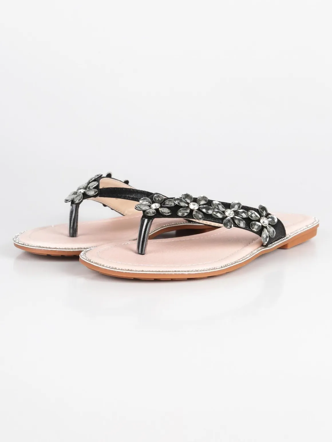 Braccialini Ciabatte infradito con strass