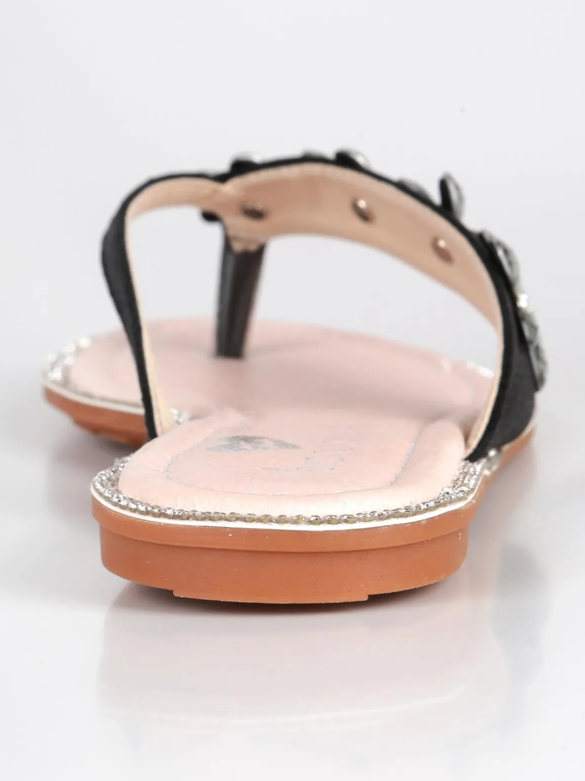 Braccialini Ciabatte infradito con strass