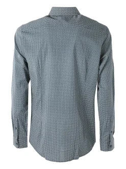 Bread & Buttons Camicia da uomo in cotone a maniche lunghe - multicolore