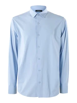 Bread & Buttons Camicia da uomo a maniche lunghe - azzurro