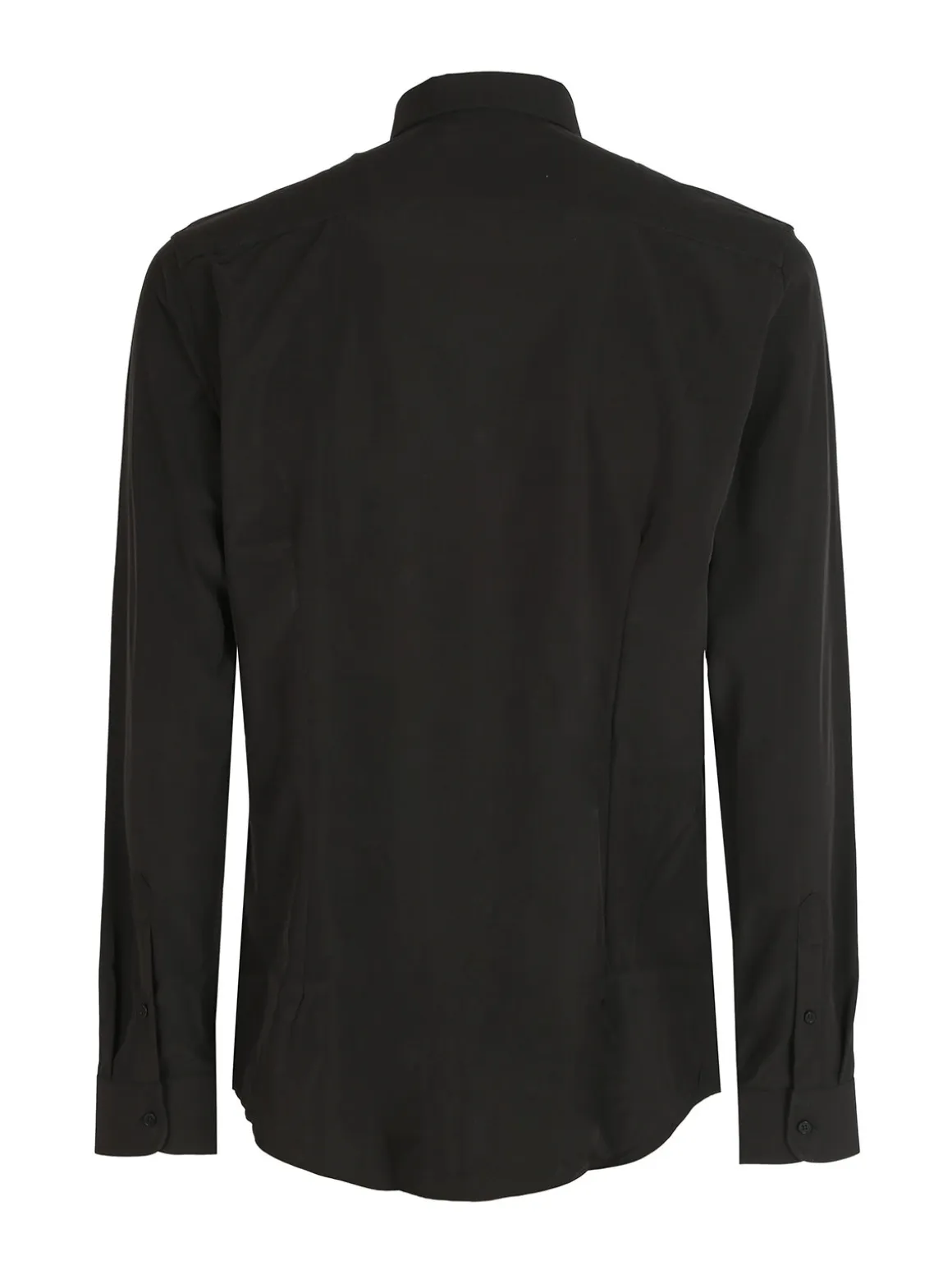 Bread & Buttons Camicia da uomo slim fit microtouch a maniche lunghe