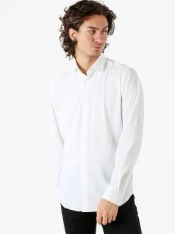 Bread & Buttons Camicia da uomo a maniche lunghe - bianco