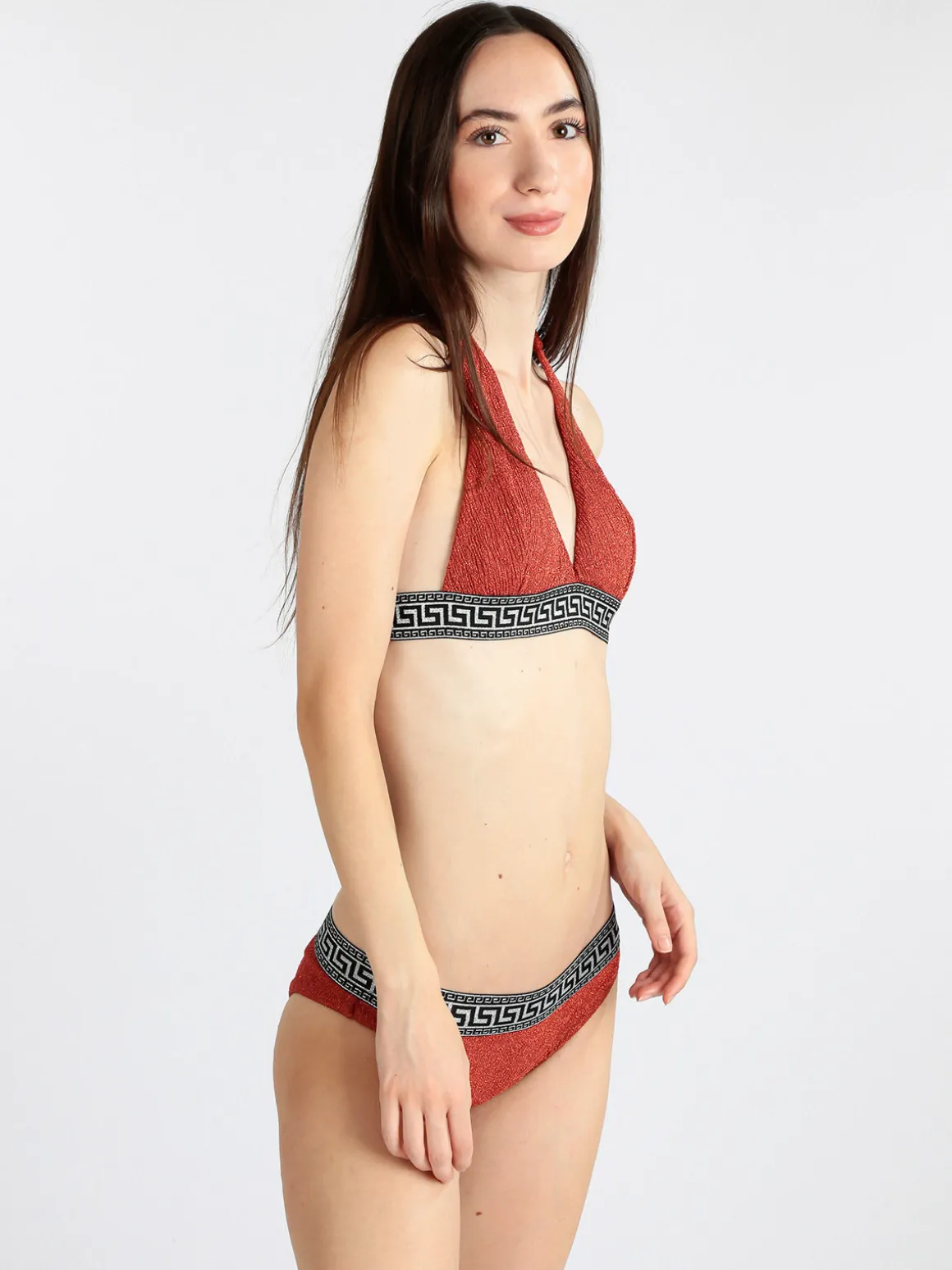 Brilliant Costume bikini donna a triangolo in lurex