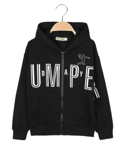 Brum Beby Felpa da bambino con cappuccio e zip - nero