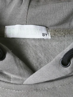 Brum Beby Felpa da bambino con cappuccio e stampa dietro - militare