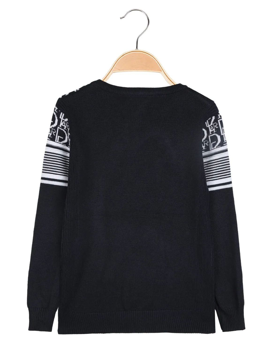 Brum Beby Pullover girocollo da bambino in maglia - blu scuro