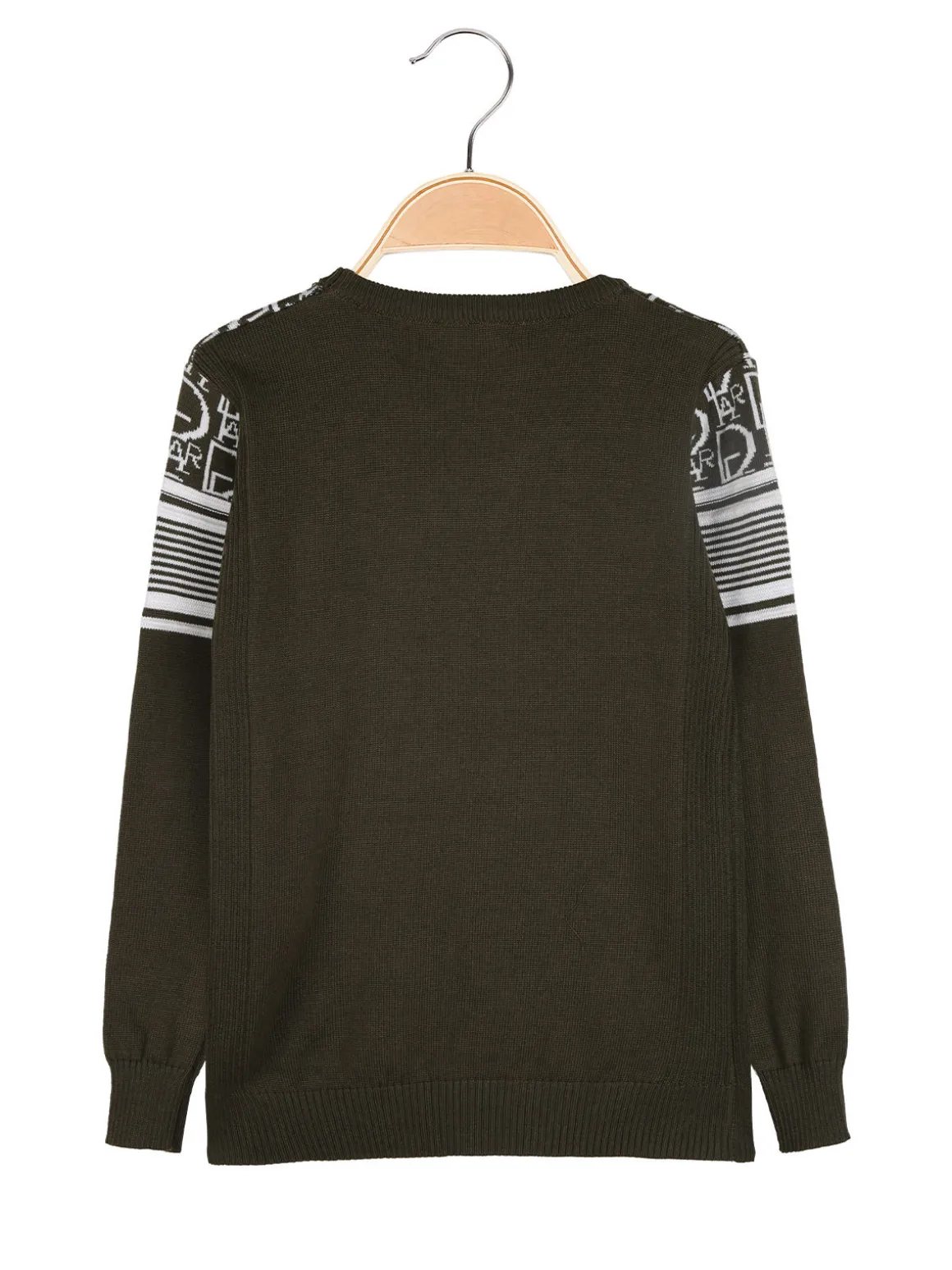 Brum Beby Pullover girocollo da bambino in maglia - militare