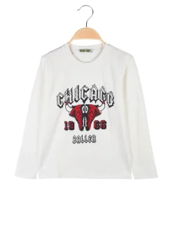 Brum Beby T-shirt da bambino a maniche lunghe con stampa
