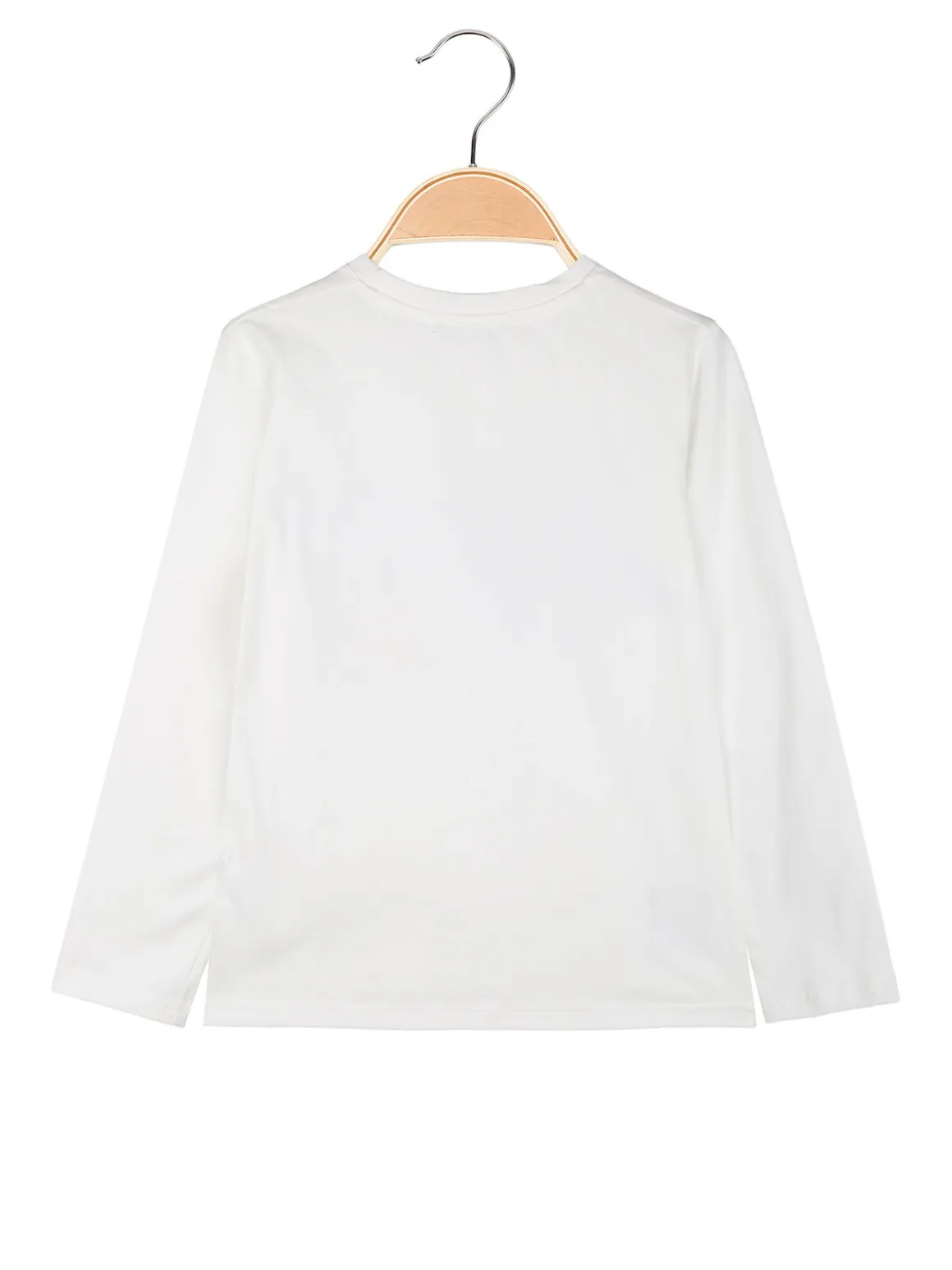 Brum Beby T-shirt maniche lunghe da bambino con stampa - bianco