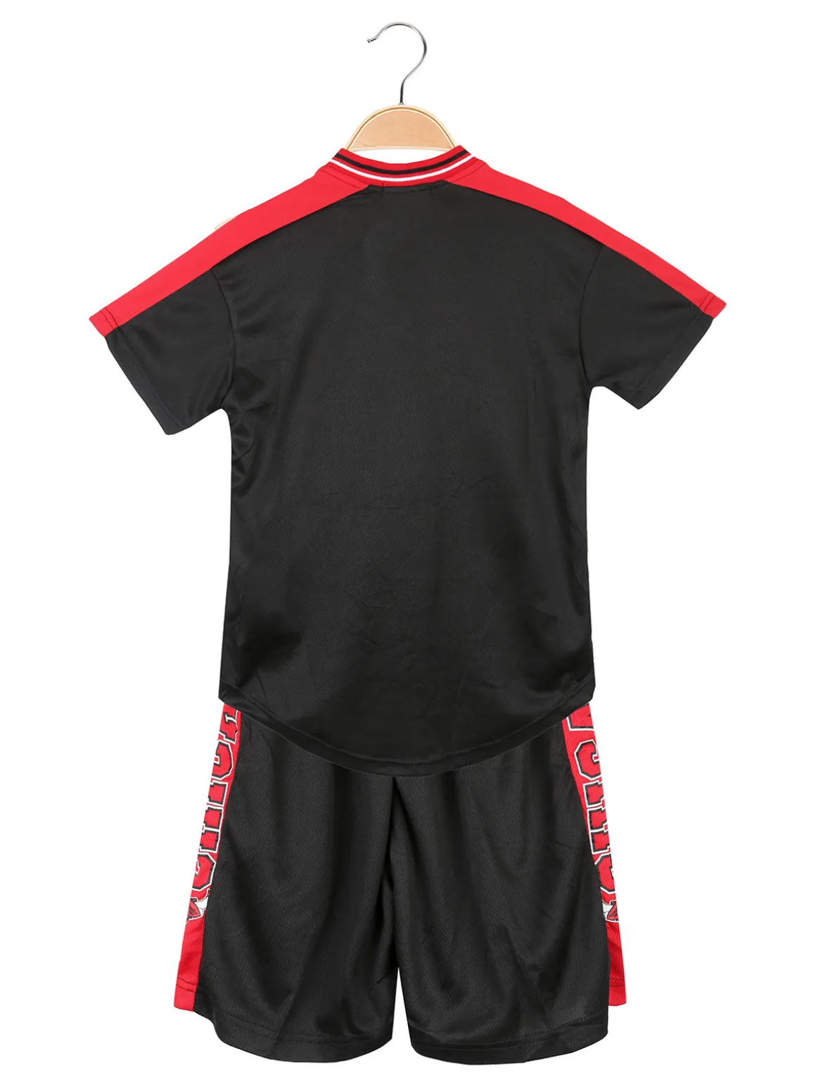 Bskt Completo da bambino sportivo con t-shirt con bottoni e bermuda