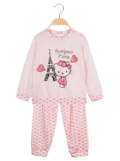 Buonanotte Pigiama bimba con cuori in cotone