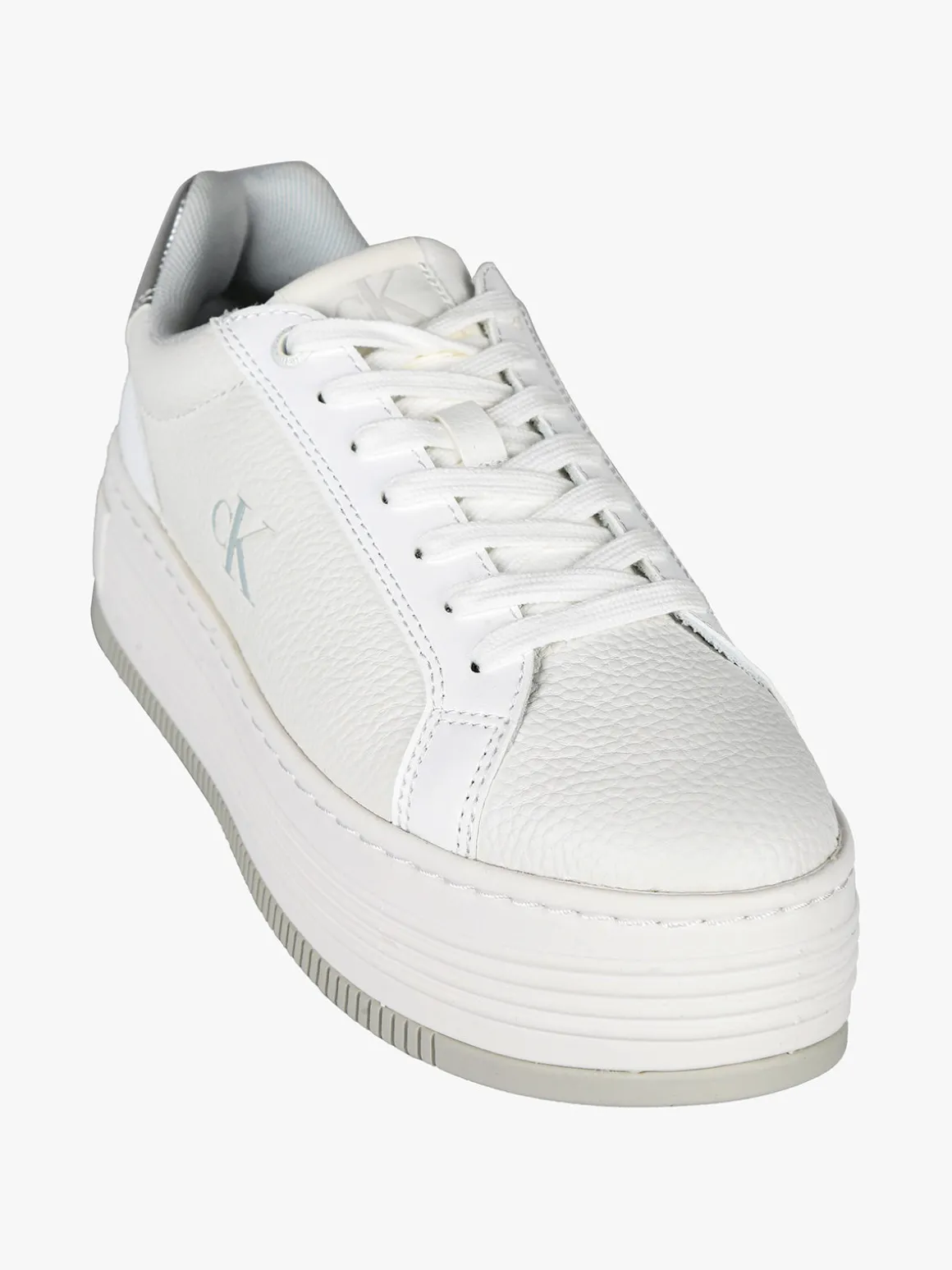 Calvin Klein BOLD FLATFORM LOW Sneakers in pelle donna