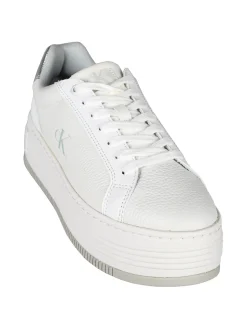 Calvin Klein BOLD FLATFORM LOW Sneakers in pelle donna
