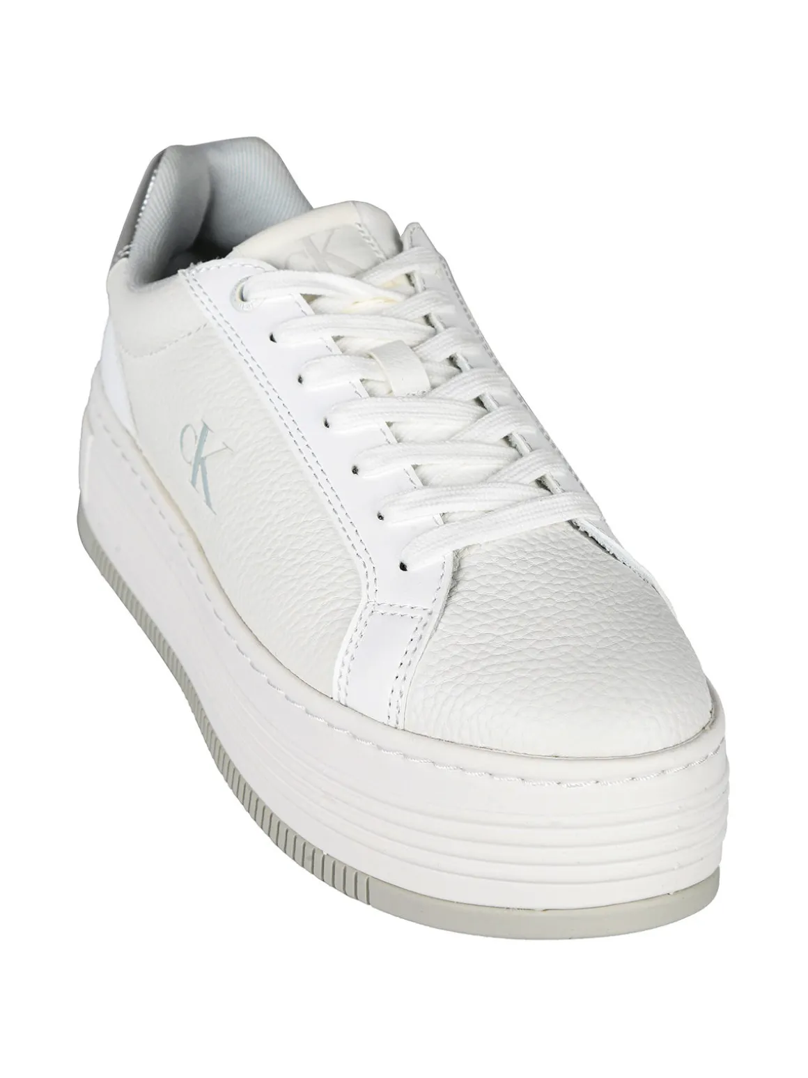 Calvin Klein BOLD FLATFORM LOW Sneakers in pelle donna