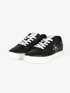 Calvin Klein CLASSIC CUPSOLE FLUO CONTRAST Sneakers in pelle donna