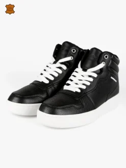 Calvin Klein Cupsole Mid Laceup Sneakers alte in pelle