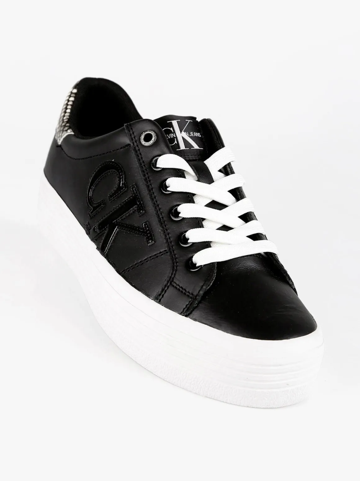 Calvin Klein Vulcanized Flatform Sneakers donna in pelle con platform