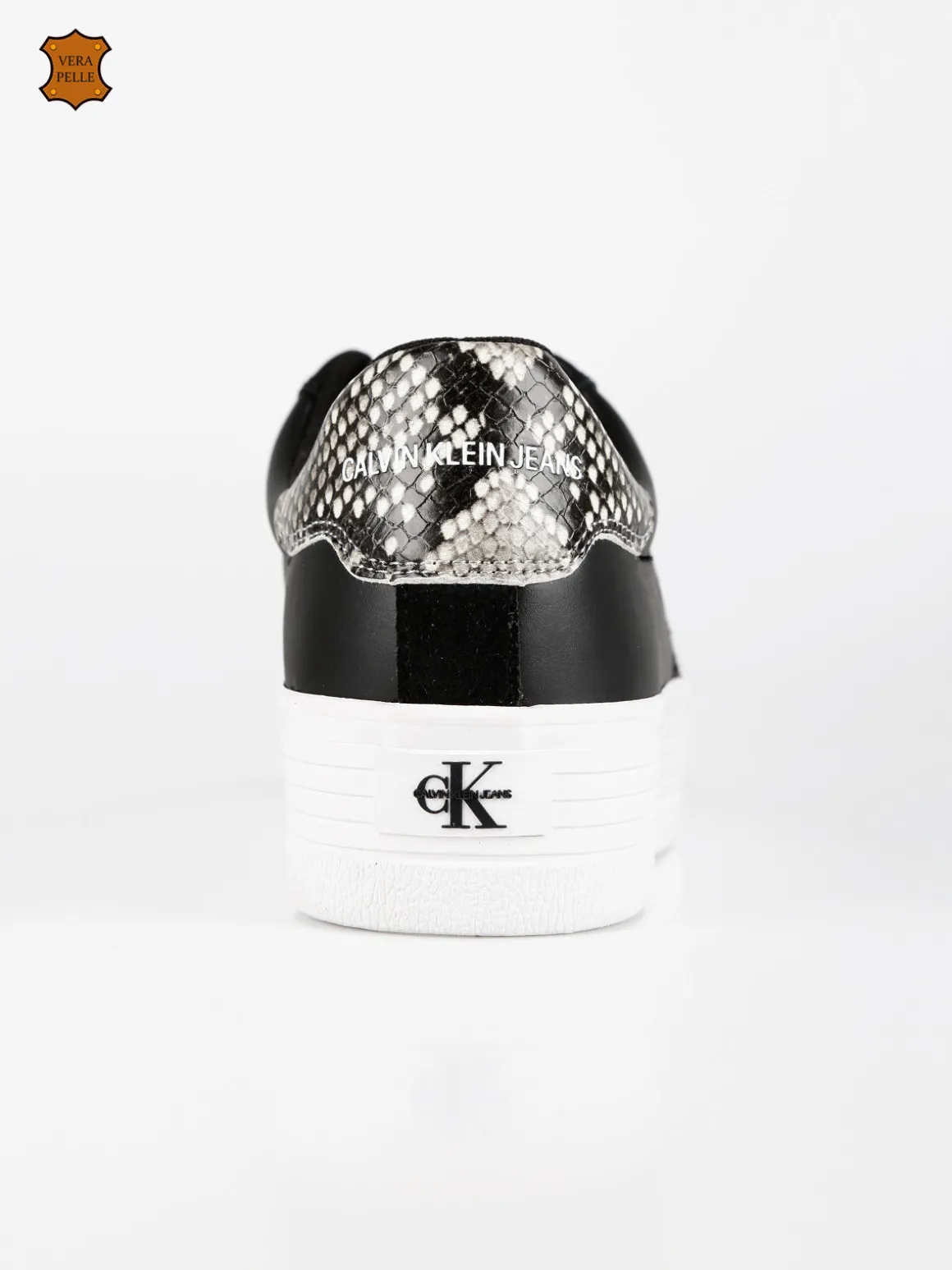 Calvin Klein Vulcanized Flatform Sneakers donna in pelle con platform