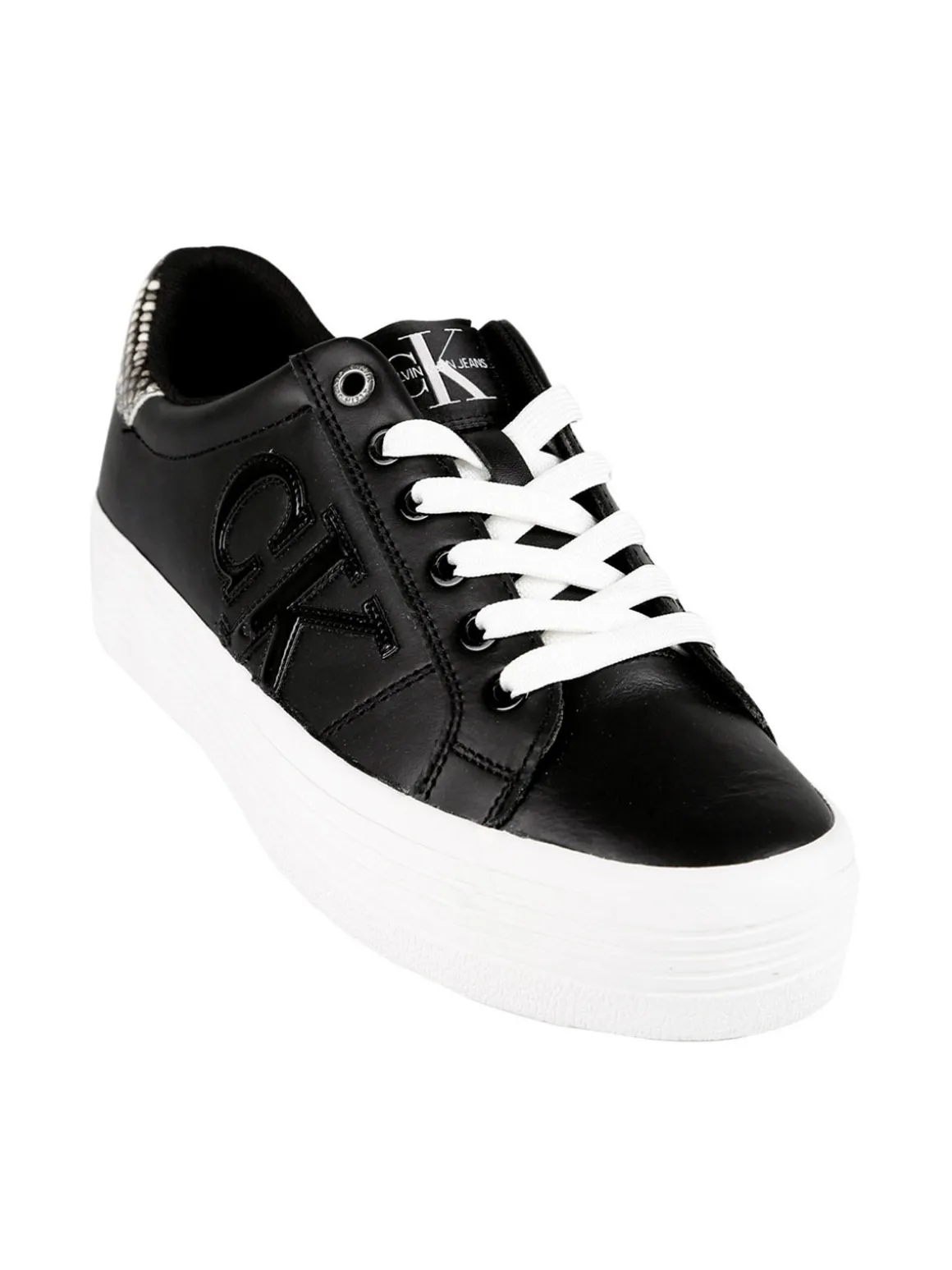 Calvin Klein Vulcanized Flatform Sneakers donna in pelle con platform