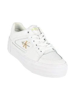 Calvin Klein VULC FLATFORM BOLD FLUO Sneakers in pelle donna con zeppa