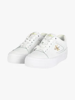 Calvin Klein VULC FLATFORM BOLD FLUO Sneakers in pelle donna con zeppa