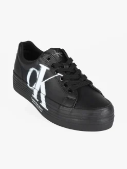 Calvin Klein VULC FLATFORM OVER BRAND Sneakers in pelle donna