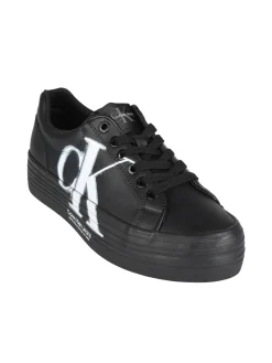 Calvin Klein VULC FLATFORM OVER BRAND Sneakers in pelle donna