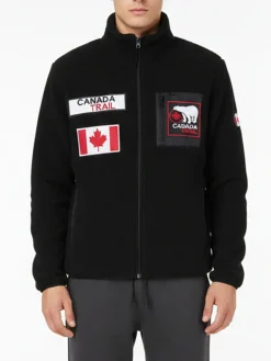 Canada Trail Felpa da uomo in sherpa con zip
