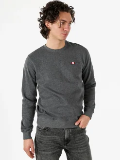 Canada Trail Felpa girocollo da uomo con interno spazzolato - grigio