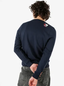 Canada Trail Felpa girocollo da uomo con interno spazzolato - blu scuro