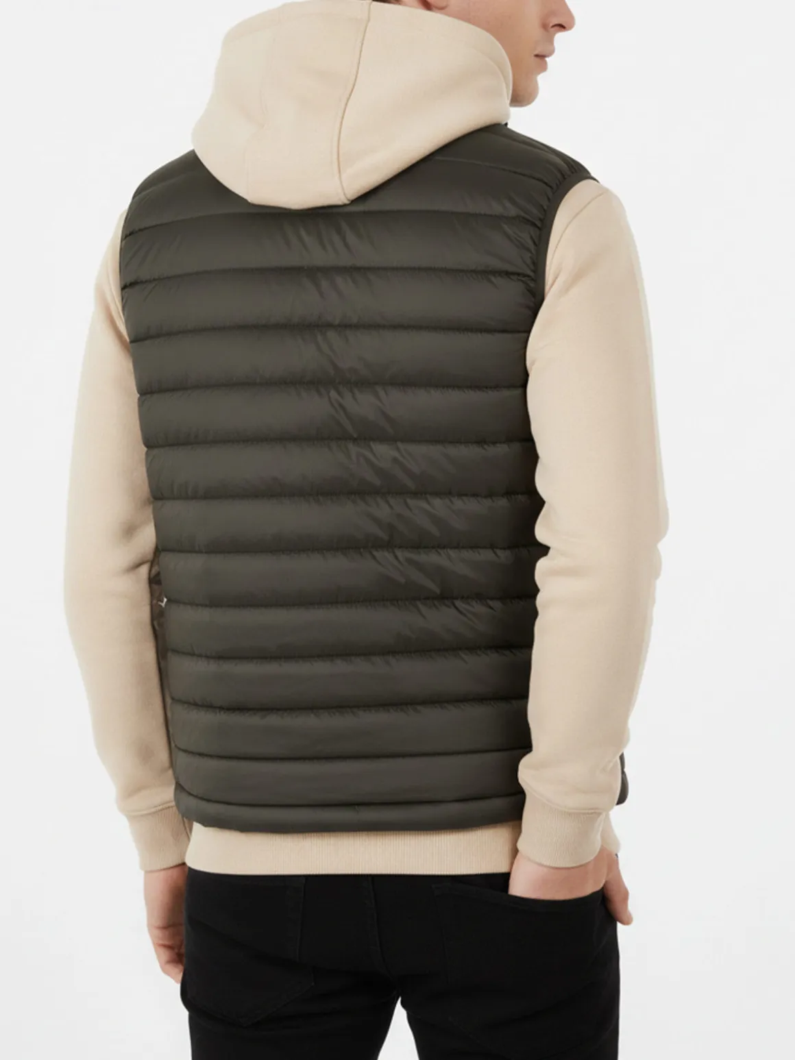 Canada Trail Smanicato imbottito da uomo con zip - militare