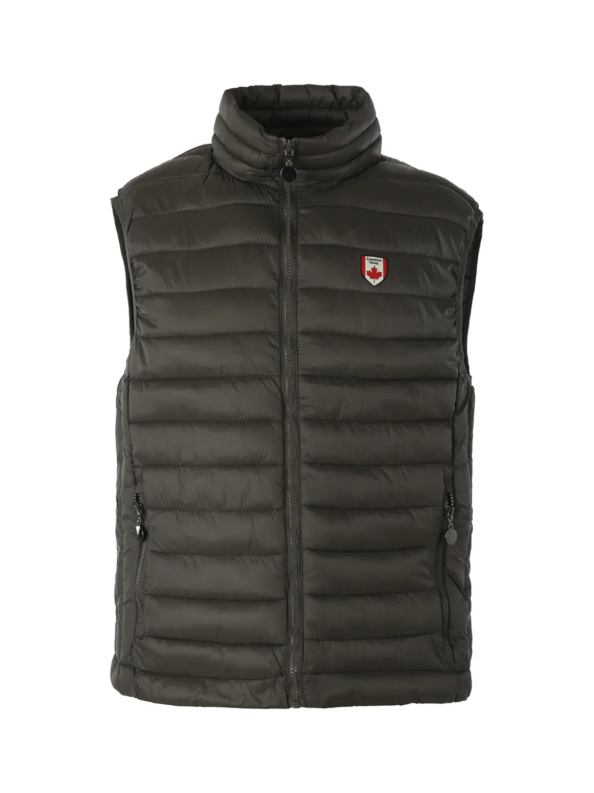 Canada Trail Smanicato imbottito da uomo con zip - militare