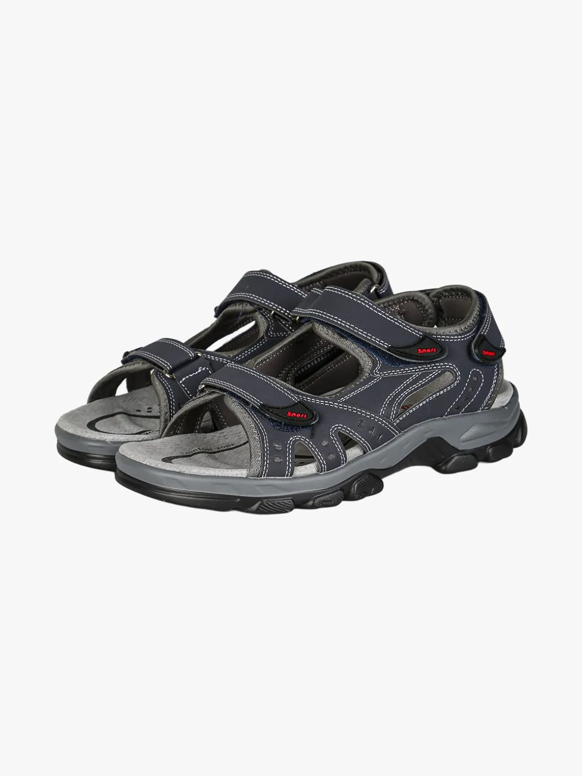 Canguro Sandali da uomo con cinturini a strappo - blu scuro
