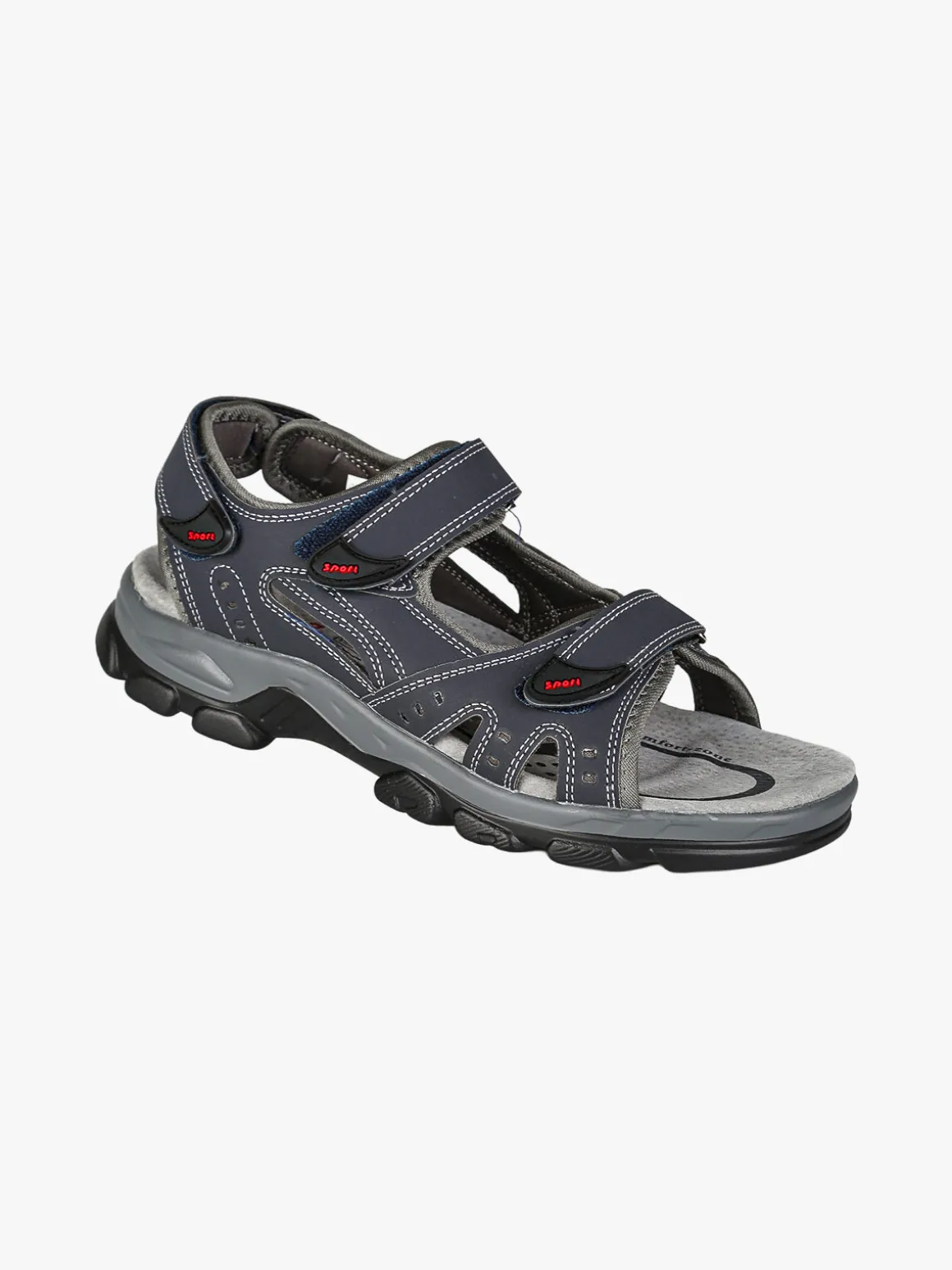 Canguro Sandali da uomo con cinturini a strappo - blu scuro