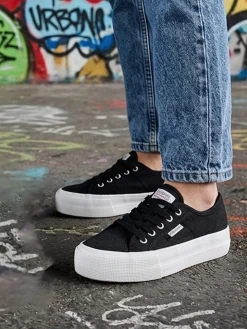 Canguro Scarpe in tela con platform