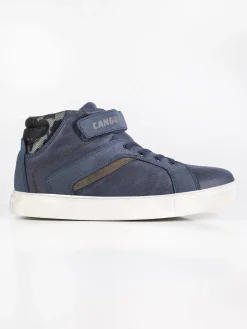 Canguro Sneakers alte con cinturino blu