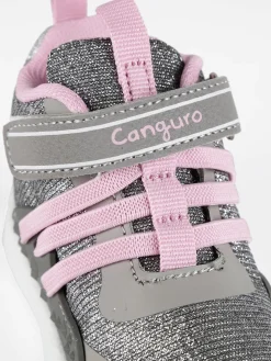 Canguro Sneakers alte glitter con strappo