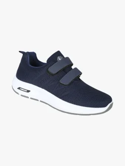 Canguro Sneakers da uomo con strappi in maglia - blu scuro