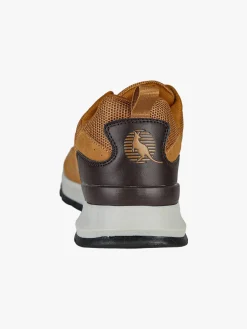 Canguro Sneakers da uomo stringate in ecopelle - cammello