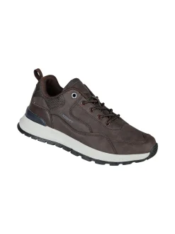 Canguro Sneakers da uomo stringate in ecopelle - moro