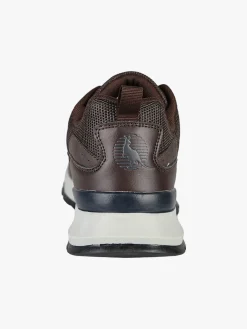 Canguro Sneakers da uomo stringate in ecopelle - moro