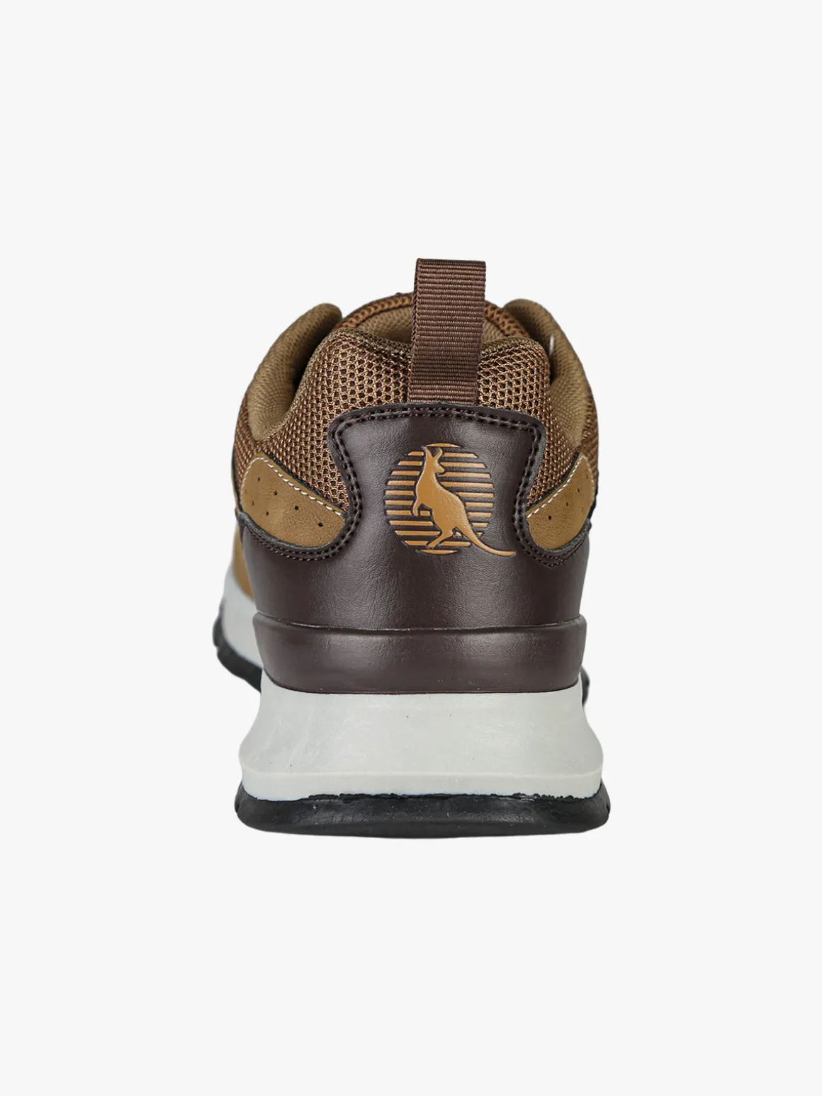 Canguro Sneakers da uomo stringate in ecopelle - marrone