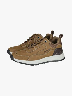 Canguro Sneakers da uomo stringate in ecopelle - marrone