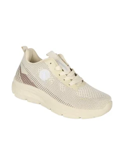 Canguro Sneakers donna sportive in maglia - sabbia
