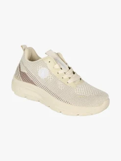 Canguro Sneakers donna sportive in maglia - sabbia