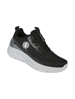 Canguro Sneakers donna sportive in maglia - nero