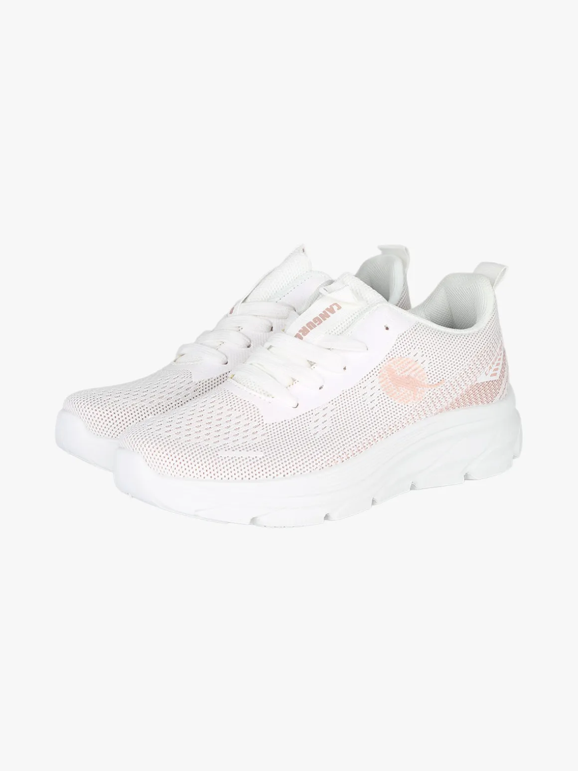 Canguro Sneakers donna sportive in maglia - bianco